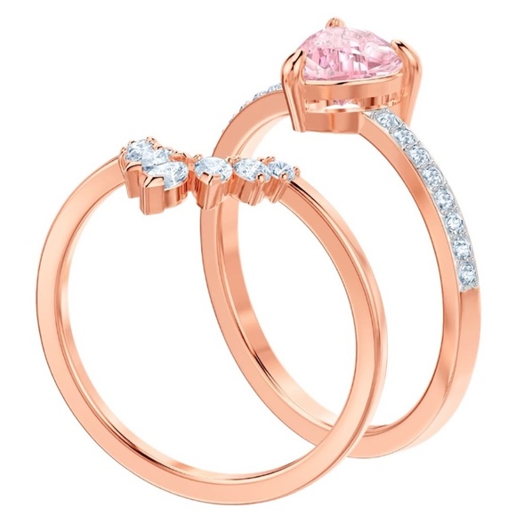 Swarovski Two Piece Ring Set - Picture 2 of 4